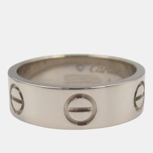 Cartier Love 18K White Gold Love Band Ring EU 50, Rings - Luxury Closet catalog