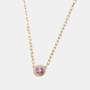 Cartier D'amour 18K Rose Gold and Pink Sapphire Pendant Necklace, Necklaces - Luxury Closet catalog