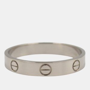Cartier Love 18K White Gold Band Ring EU 62, Rings - Luxury Closet catalog