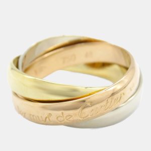 Cartier Trinity 18K Yellow, Rose, White Gold Ring EU 48, Rings - Luxury Closet catalog