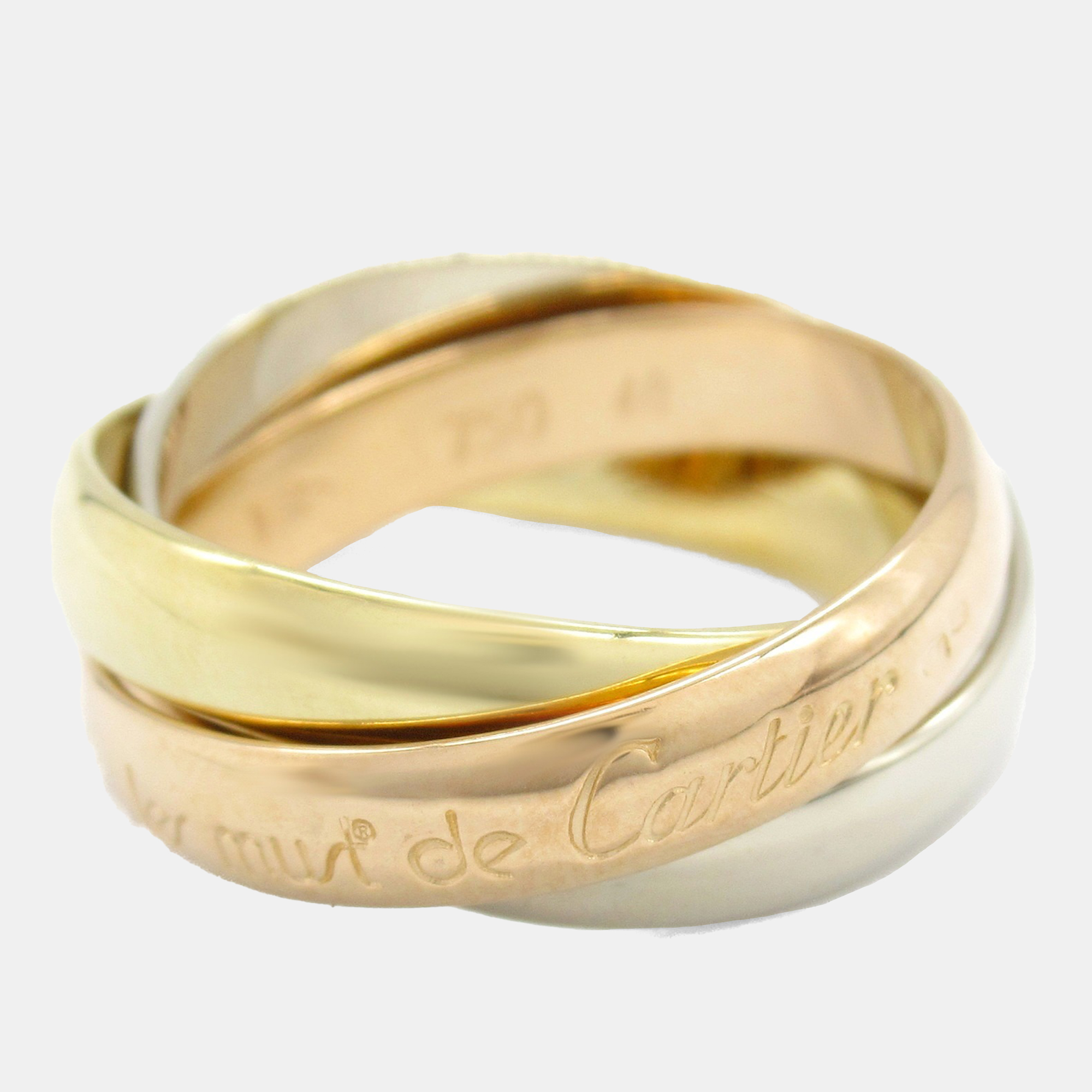 Cartier Trinity 18K Yellow, Rose, White Gold Ring EU 48, Rings - Luxury Closet catalog