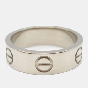 Cartier Love 18K White Gold Band Ring EU 49, Rings - Luxury Closet catalog