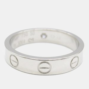 Cartier Love 18K White Gold and Diamond Band Ring EU 50, Rings - Luxury Closet catalog