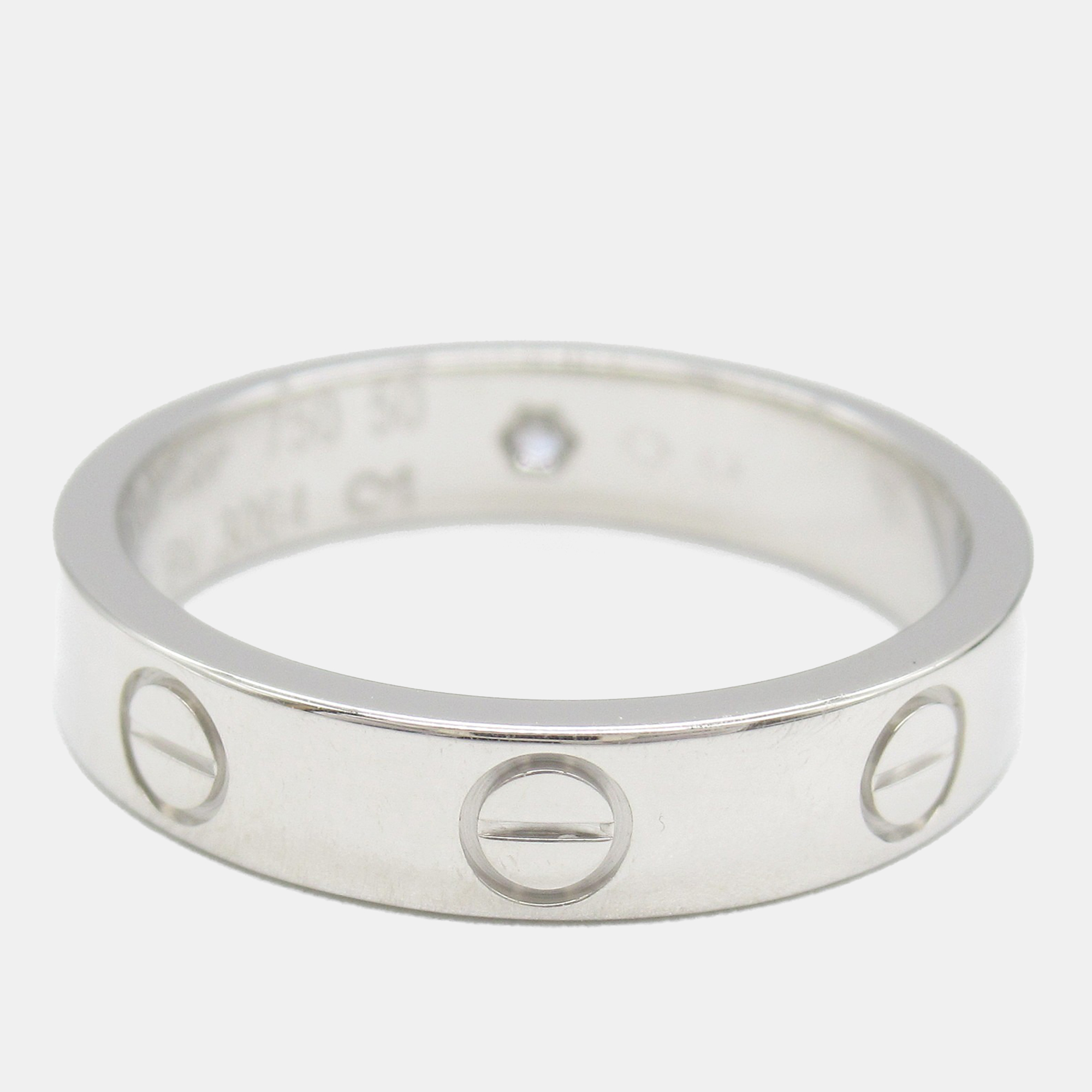 Cartier Love 18K White Gold and Diamond Band Ring EU 50, Rings - Luxury Closet catalog