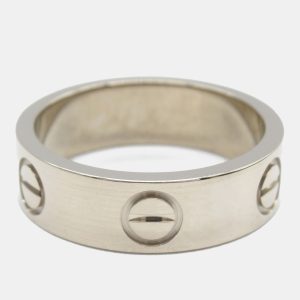 Cartier Love 18K White Gold Band Ring EU 50, Rings - Luxury Closet catalog