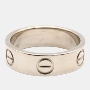 Cartier Love 18K White Gold Band Ring EU 51, Rings - Luxury Closet catalog