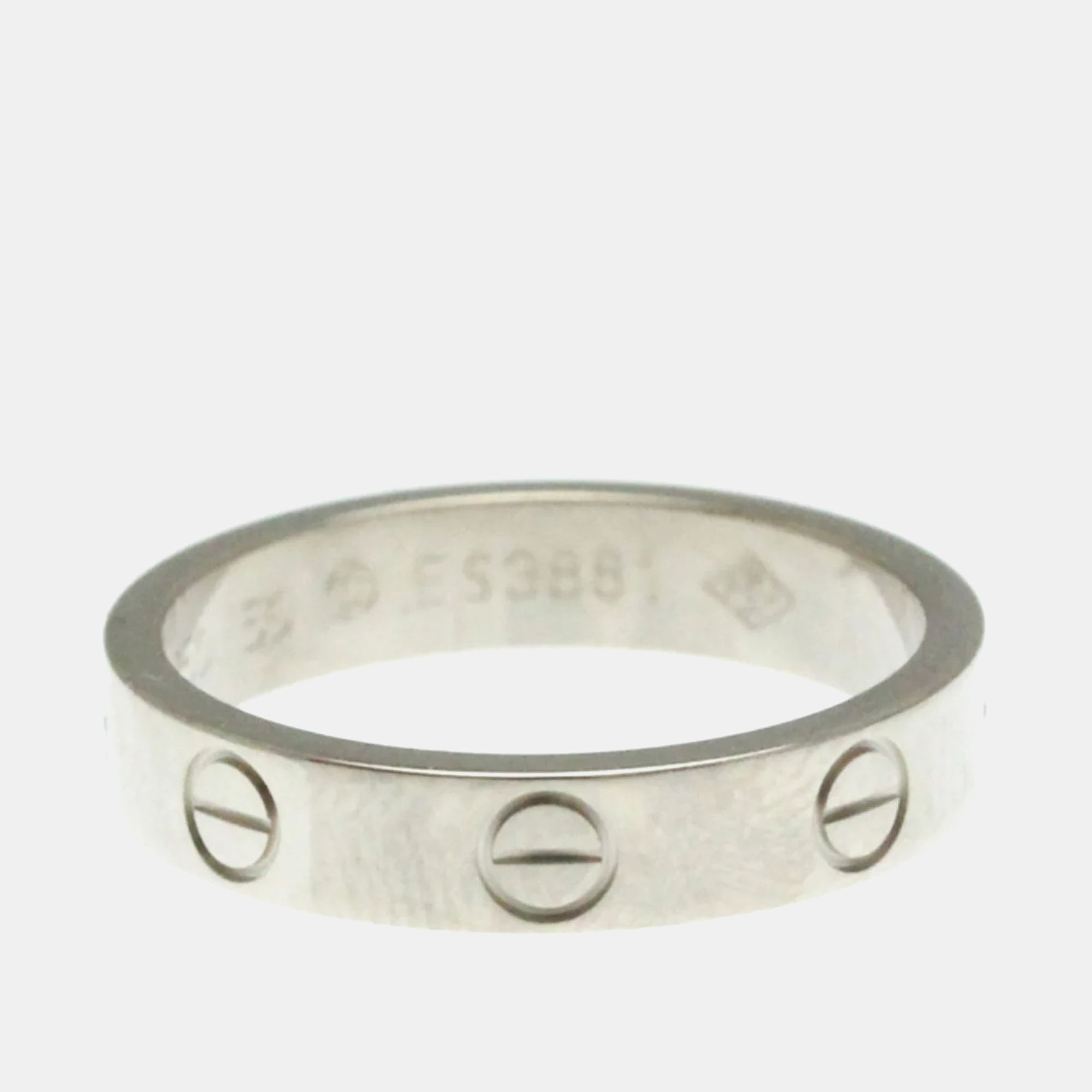 Cartier Mini Love 18K White Gold Ring EU 50, Rings - Luxury Closet catalog