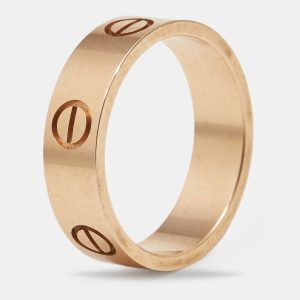 Cartier Love 18k Rose Gold Classic Model Ring Size 55, Rings - Luxury Closet catalog
