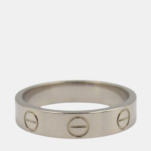 Cartier Love 18K White Gold Band Ring EU 48, Rings - Luxury Closet catalog