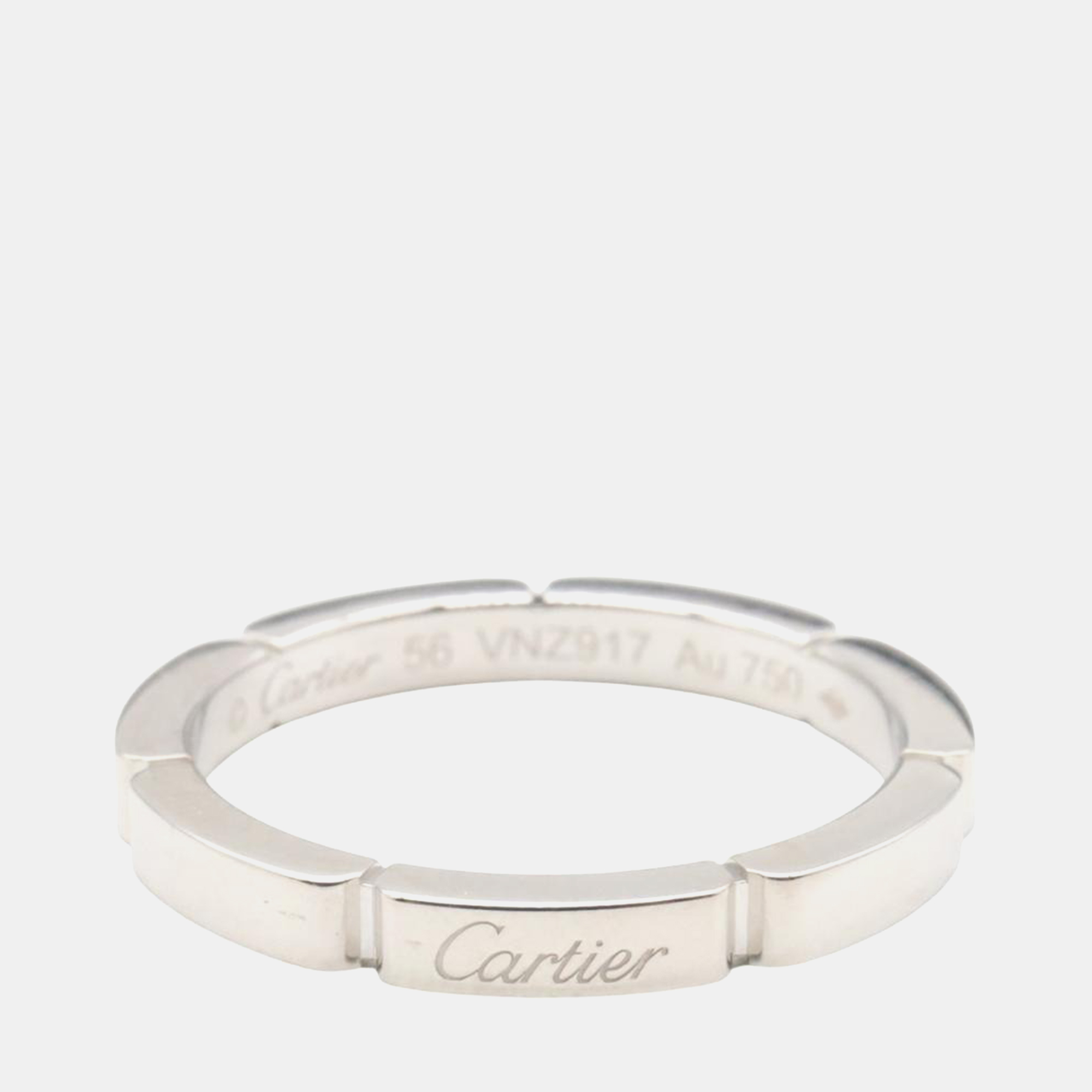 Cartier Maillon Panthere 18K White Gold Band Ring EU 56, Rings - Luxury Closet catalog