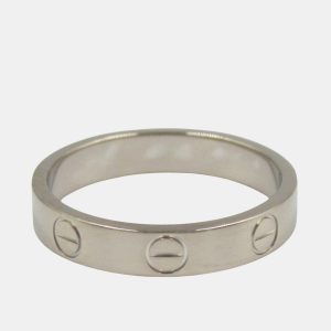 Cartier Love 18K White Gold Band Ring EU 52, Rings - Luxury Closet catalog