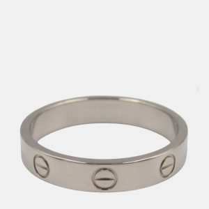 Cartier Love 18K White Gold Band Ring EU 58, Rings - Luxury Closet catalog