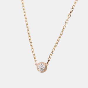 Cartier D'amour 18K Rose Gold Diamond Necklace, Necklaces - Luxury Closet catalog