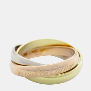 Cartier Trinity 18K Yellow, Rose, White Gold Band Ring EU 50, Rings - Luxury Closet catalog