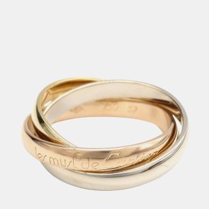 Cartier Trinity 18K Yellow, Rose, White Gold Band Ring EU 52, Rings - Luxury Closet catalog