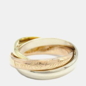 Cartier Trinity 18K Yellow, Rose, White Gold Band Ring EU 51, Rings - Luxury Closet catalog