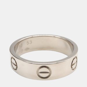 Cartier Love 18K White Gold Band Ring EU 53, Rings - Luxury Closet catalog