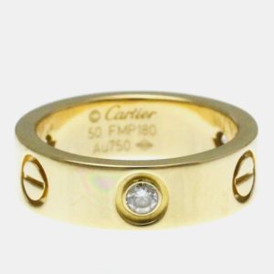 Cartier Love Yellow Gold Diamond Ring EU 50, Rings - Luxury Closet catalog