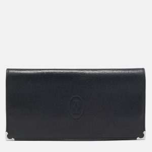 Cartier Black Leather Must de Cartier Bifold Long Wallet, Wallets & Money Clips - Luxury Closet catalog
