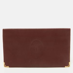 Cartier Burgundy Leather Must de Cartier International Wallet, Wallets & Money Clips - Luxury Closet catalog