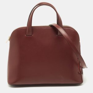 Cartier Burgundy Leather and Suede Must C Satchel, Satchels - Luxury Closet catalog