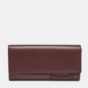 Cartier Burgundy Leather and Suede Must C Continental Wallet, Wallets & Money Clips - Luxury Closet catalog