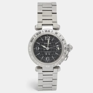 Cartier Black Stainless Steel Pasha De Cartier W31049M7 Unisex Wristwatch 35 mm, Watches - Luxury Closet catalog