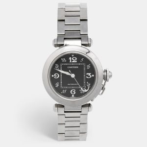 Cartier Black Stainless Steel Pasha De Cartier W31049M7 Unisex Wristwatch 35 mm, Watches - Luxury Closet catalog