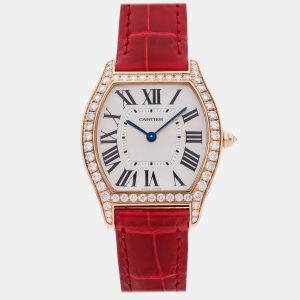 Cartier Tortue WA501008 Manual Winding Silver 18k Rose Gold Women&rsquo;s Wristwatch 31 mm, Watches - Luxury Closet catalog