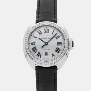 Cartier Cle De Cartier W4CL0005 Automatic Silver Stainless Steel Women&rsquo;s Wristwatch 35 mm, Watches - Luxury Closet catalog