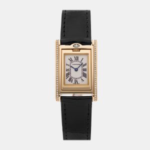 Cartier Tank Basculante WA202251 Manual Winding 18K Yellow Gold Silver Dial Women's Wristwatch 22mm, Watches - Luxury Closet catalog