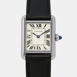 Cartier Tank WSTA0042 Quartz Silver Stainless Steel Women's Wristwatch 22 mm, Watches - Luxury Closet catalog