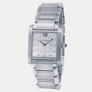 Cartier Tank Francaise WE110007 Quartz Silver Stainless Steel Women's Wristwatch 25 mm, Watches - Luxury Closet catalog