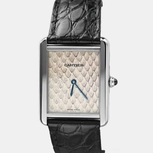 Cartier Tank Solo W5200020 Quartz Silver Stainless Steel Women's Wristwatch 30 mm, Watches - Luxury Closet catalog
