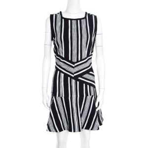 Carven Monochrome Textured Cutout Back Detail Sleeveless Dress L, Dresses - Luxury Closet catalog