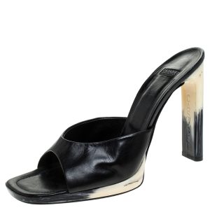 Casadei Black Leather Open Toe Sandals Size 41, Sandals - Luxury Closet catalog