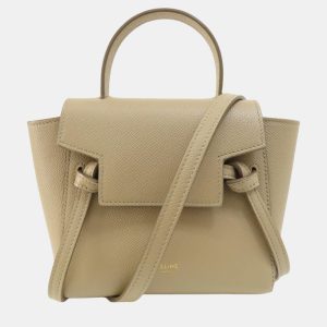 Celine Beige Calfskin Nano Belt Handbag, Handbags - Luxury Closet catalog