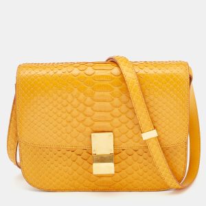 Celine Mustard Python Medium Classic Box Shoulder Bag, Shoulder Bags - Luxury Closet catalog