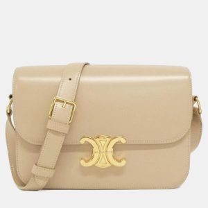 Celine Leather Classic Triomphe Shoulder Bag, Shoulder Bags - Luxury Closet catalog