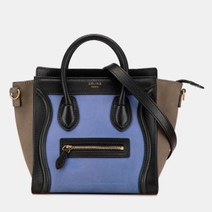 Celine Multicolor Nano Tricolor Leather Luggage Tote, Satchels - Luxury Closet catalog
