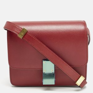 Celine Red Leather Small Classic Box Crossbody Bag, Handbags - Luxury Closet catalog