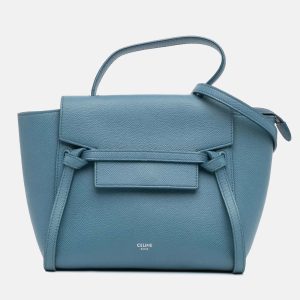 Celine Blue Nano Grained Calfskin Belt Bag, Handbags - Luxury Closet catalog