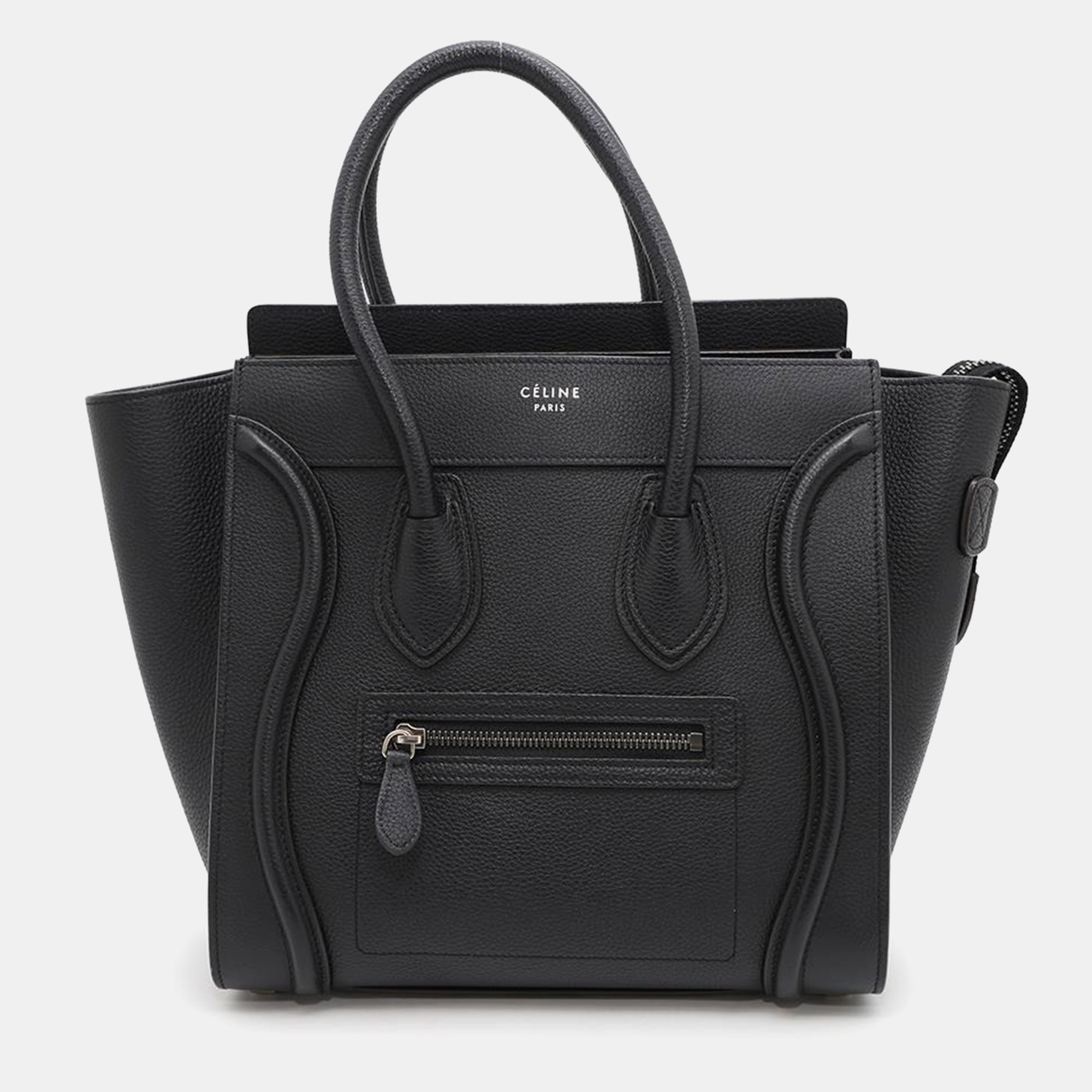 Celine Black Leather Luggage Micro Tote Bag, Tote Handbags - Luxury Closet catalog