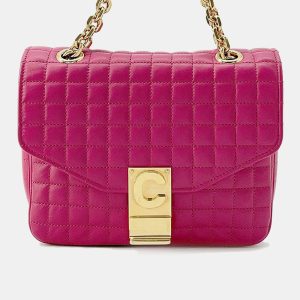 Celine Pink Leather C Small Chain Shoulder Bag, Shoulder Bags - Luxury Closet catalog