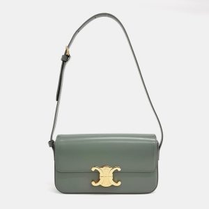 Celine Green Leather Triumph shoulder bag, Shoulder Bags - Luxury Closet catalog