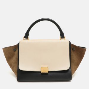 Celine Tricolor Leather Small Trapeze Top Handle Bag, Satchels - Luxury Closet catalog