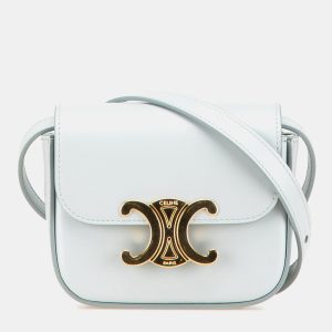 Celine Blue Mini Calfskin Claude Crossbody, Handbags - Luxury Closet catalog