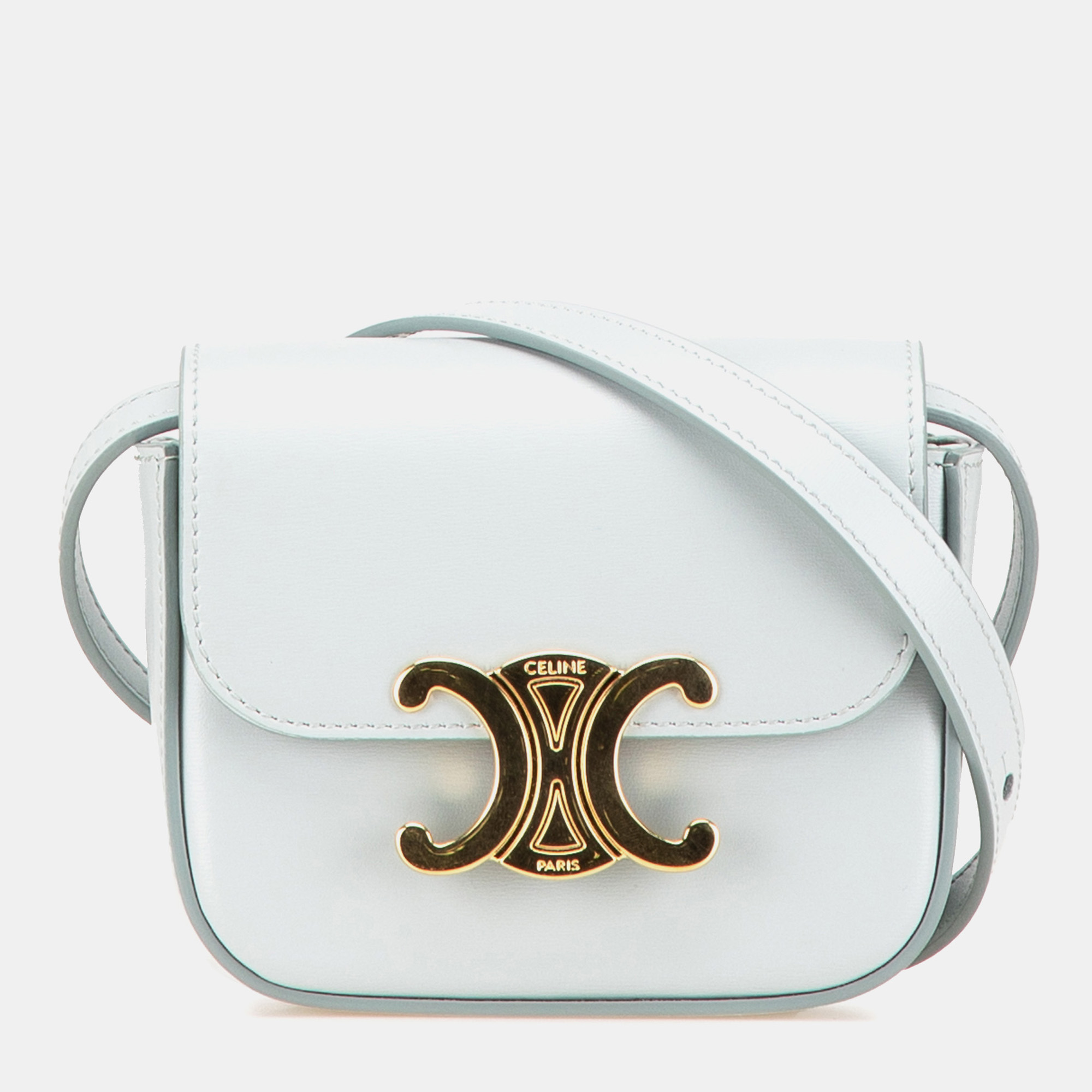 Celine Blue Mini Calfskin Claude Crossbody, Handbags - Luxury Closet catalog