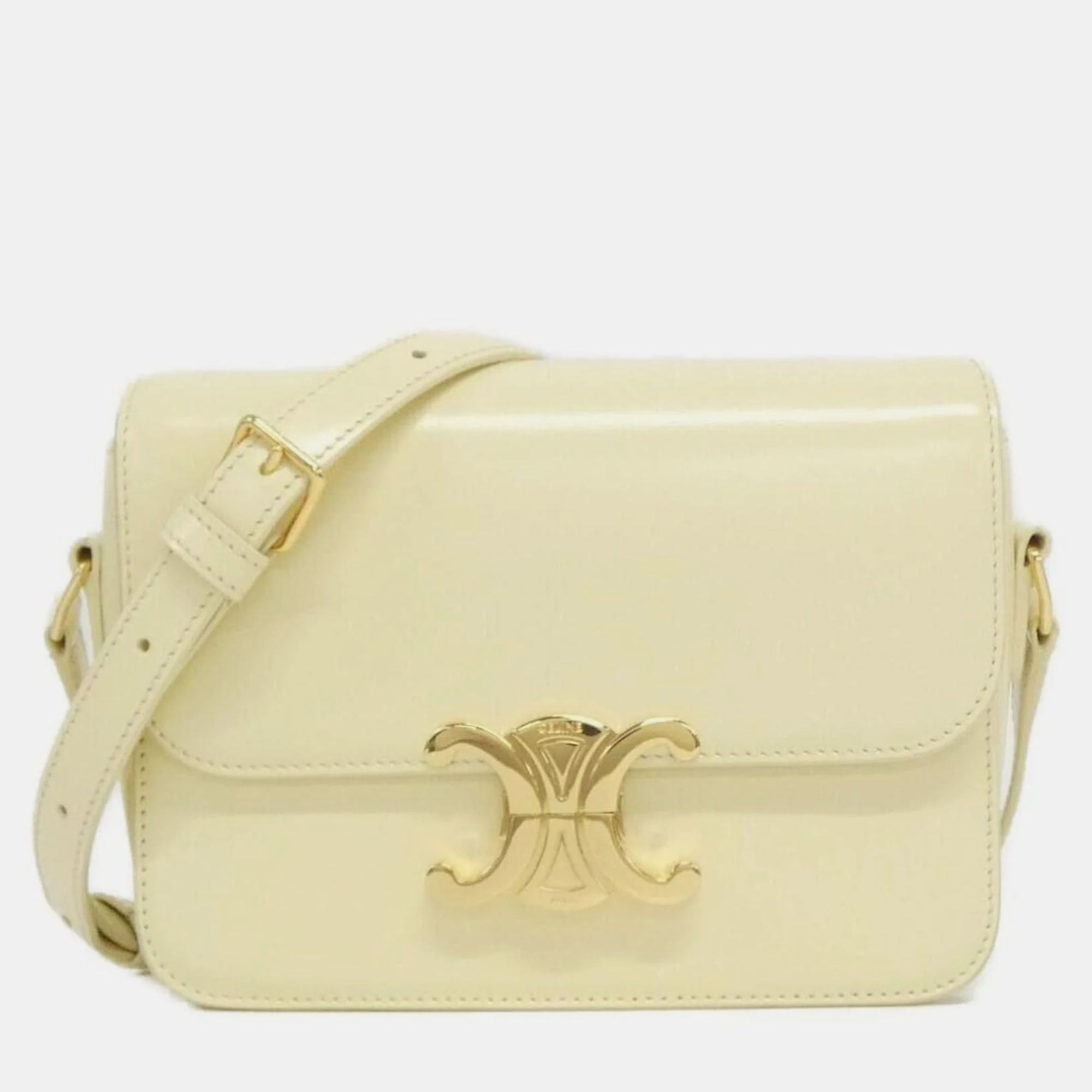 Celine Calfskin Leather Teen Triomphe Shoulder Bag, Shoulder Bags - Luxury Closet catalog