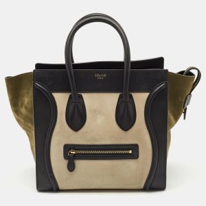Celine Multicolor Leather and Suede Mini Luggage Tote, Tote Handbags - Luxury Closet catalog